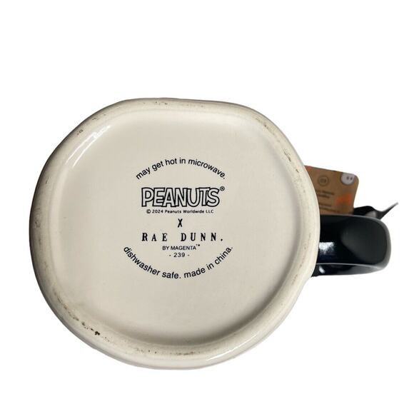 Rae Dunn PEANUTS SNOOPY 2024 Halloween Mug Boo Sign Spooky NEW - Picture 5 of 5